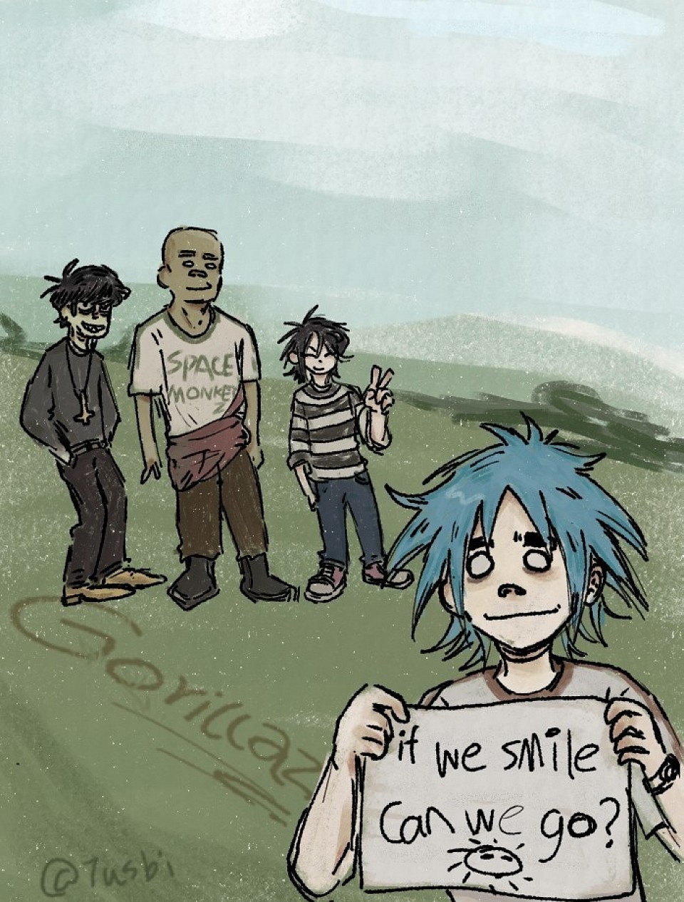 Gorillaz but Radiohead
