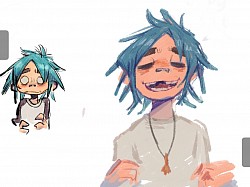 两个看起来不像同一个人画的（右边有参考